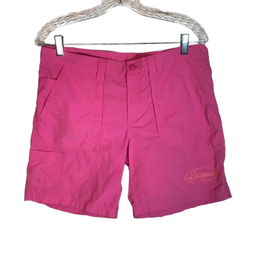 Life is good women’s pink board shorts size small nylon